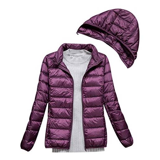 Peuignao piumino leggero donna con cappuccio piumini leggeri giacca piumino leggeri donna giacconi invernali cappotto piumino trapuntato ultraleggero giubbotti giubbini giacca primaverile invernale blu l