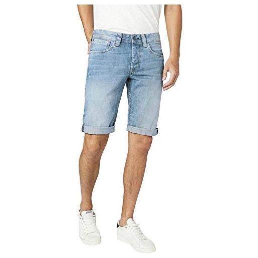 Pepe Jeans cash short pantaloncini da bagno, blu (medium used denim gq3), w (taglia produttore: 29) uomo