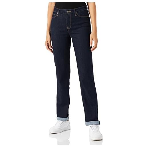 Lee marion straight, jeans, donna, black rinse 47, 33w / 33l
