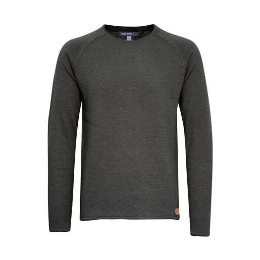 b BLEND blend john maglione pullover maglieria da uomo con girocollo in cotone 100% , taglia: xl, colore: black (70155)