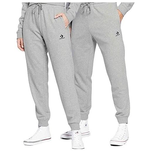 Converse pantalone go-to embroidered star chevron grigio taglia m codice 10023873-a02