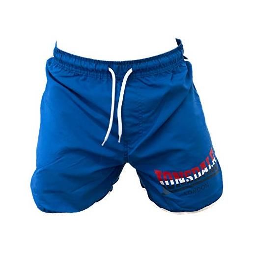 Lonsdale boxer mare costume uomo pantaloncini da bagno swim shorts (cyber yellow 20263, l)