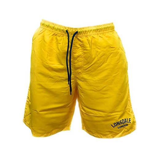 Lonsdale boxer mare costume uomo pantaloncini da bagno swim shorts (cyber yellow 20263, m)