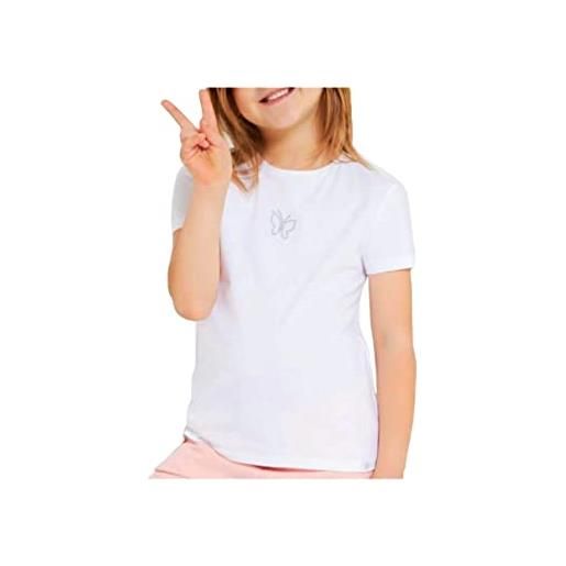 JADEA maglietta intima caldo cotone, offerta 3 e 6 pezzi, maglietta intima bambina e ragazza in caldo cotone, maglia intima bambina invernale (351 6 pezzi. Bianco, 3-4 anni)