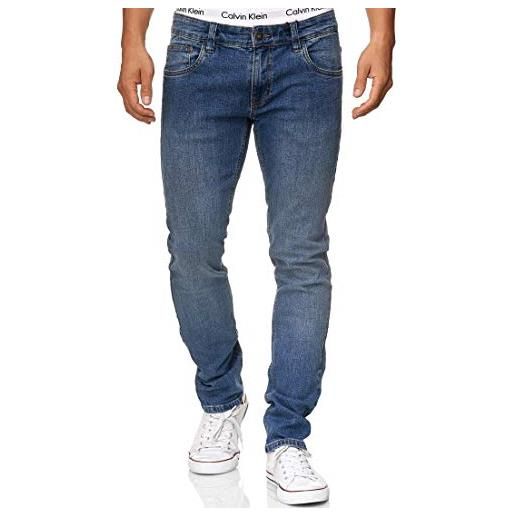 Indicode uomini texas jeans pants | pantaloni jeans in misto cotone con stretch blue 29/32