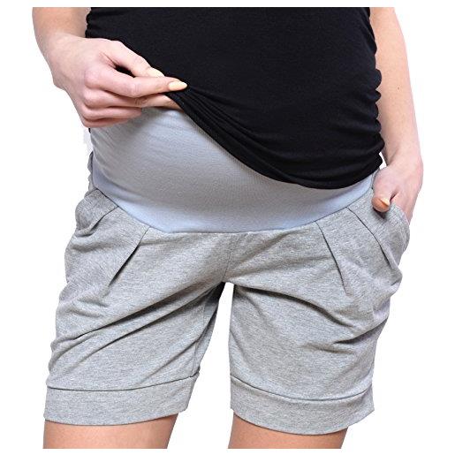 MijaCulture pantaloncini/pantaloni premaman corti per l'estate in cotone 1047 (it42 / s, jeans)
