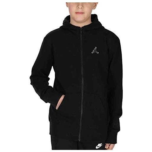 Jordan felpa da ragazzo con cappuccio e zip essentials nera taglia xl (158-170 cm) codice 95a904-023