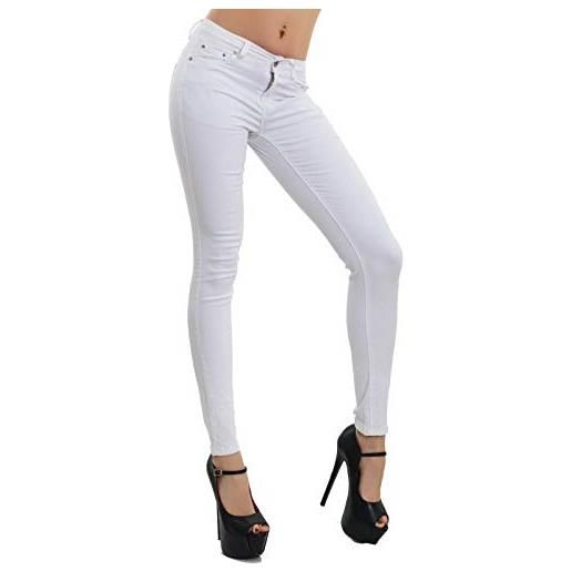 Toocool - jeans donna pantaloni skinny slim elasticizzati push up aderenti nuovi m5780 m5780 [xl, bordeaux]