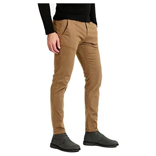 Evoga pantaloni uomo invernali casual slim fit jeans tasca america (52, blu scuro)