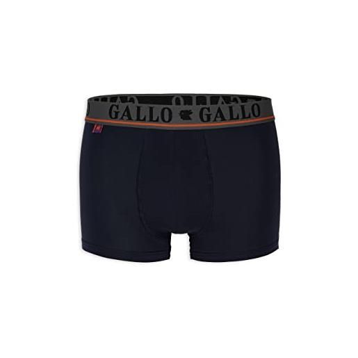 Gallo boxer basico intimo cotone blu tinta unita