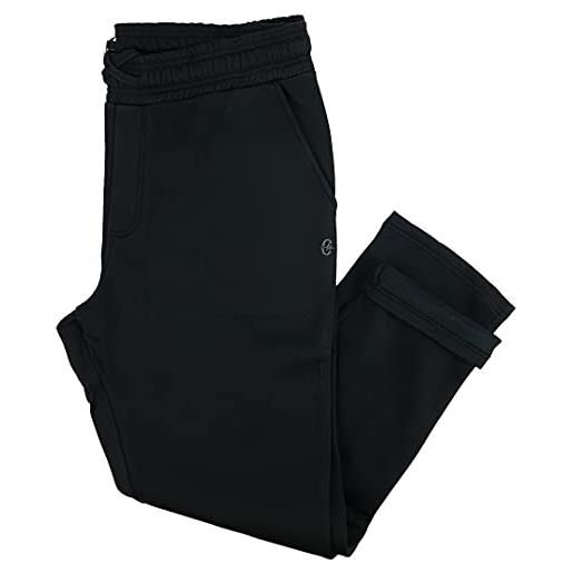 Coveri pantaloni tuta uomo felpato pesante cotone taglie forti blu nero 3xl 4xl 5xl 6xl (5xl - blu)