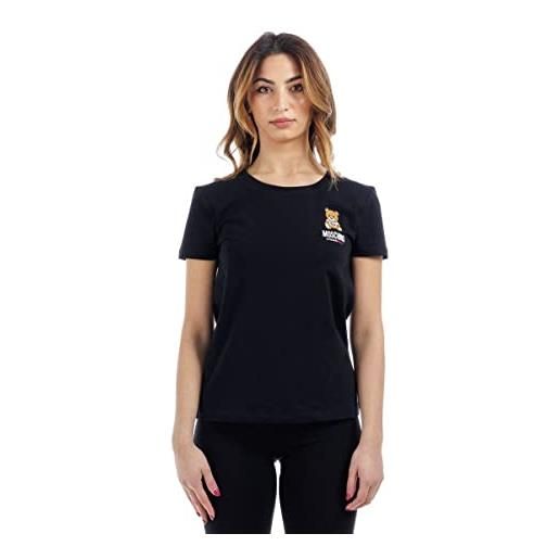 Moschino t-shirt donna colore nero es22mo02 a1912 9003 xs