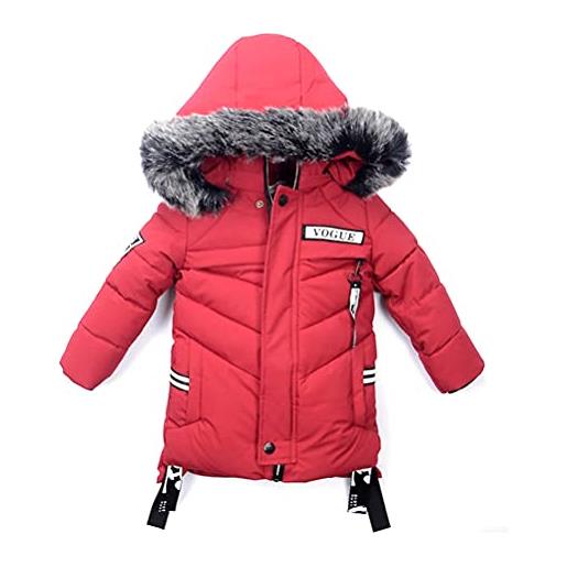 Odziezet cappotto con cappuccio da unisex bimbo piumini giubbino impermeabile incappucciato inverno 0-7 anni
