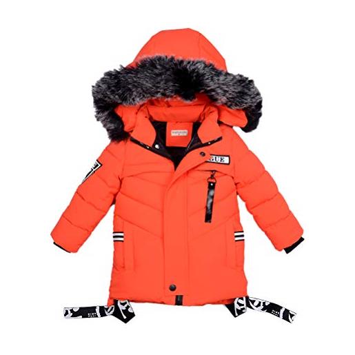 Odziezet cappotto con cappuccio da unisex bimbo piumini giubbino impermeabile incappucciato inverno 0-7 anni