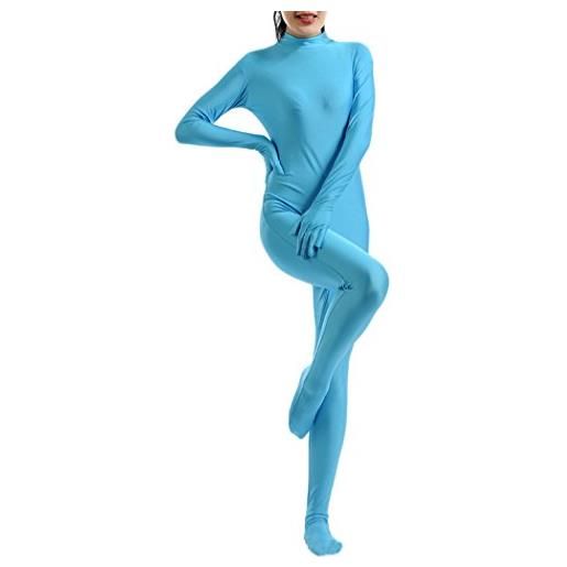 Gladiolus completo originale costume intero tuta per travestimento jumpsuit fancy dress costume azzurro m