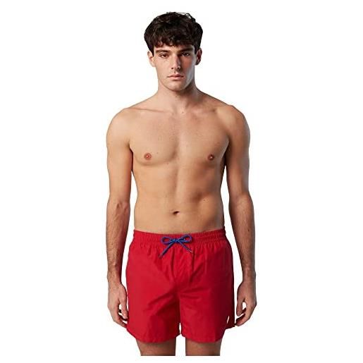 NORTH SAILS costume a pantaloncino da bagno uomo in poliestere 100% reciclato (rosso, m)