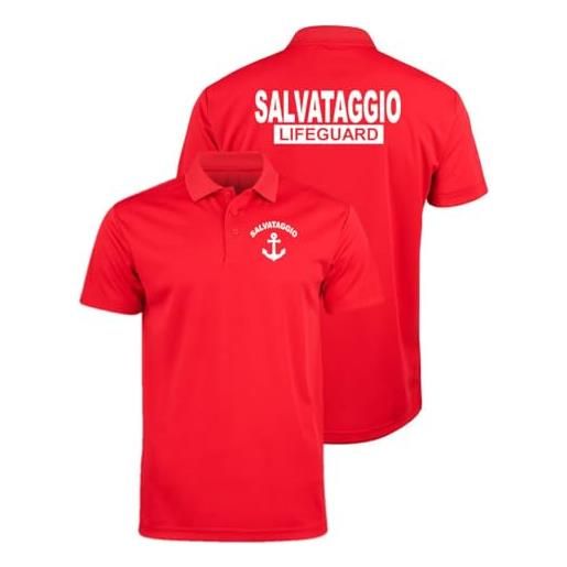WIXSOO polo tecnica salvataggio lifeguard in poliestere new edition (s)