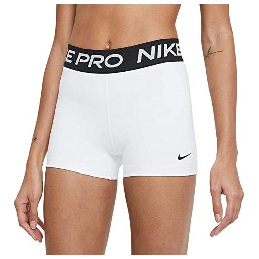 Nike pantaloncini da donna pro 365 3, nero/volt, m