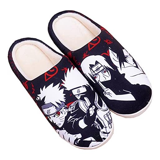 WANHONGYUE jujutsu kaisen anime casa pantofole uomo donna morbido peluche ciabatte inverno caldo scarpe da casa indoor antiscivolo slippers