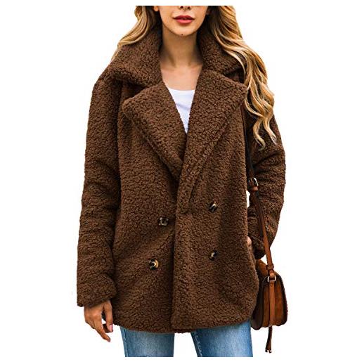 Onsoyours donna elegante giacca invernale corta trapuntata da donna piumino giacca con cappuccio calda cappotti caffè m