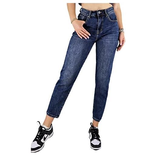 Pantaloni Donna JOPHY & CO. In Cotone Elasticizzato - Taglia Boyfriend Con 5 Tasche, Comodissimi - Foto 2