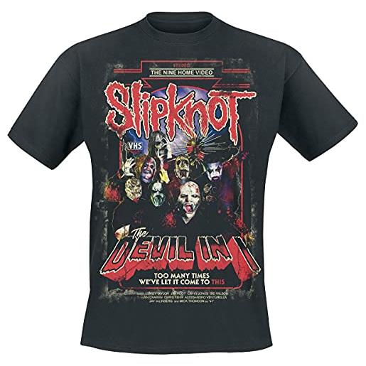 Slipknot the devil in i uomo t-shirt nero l 100% cotone regular