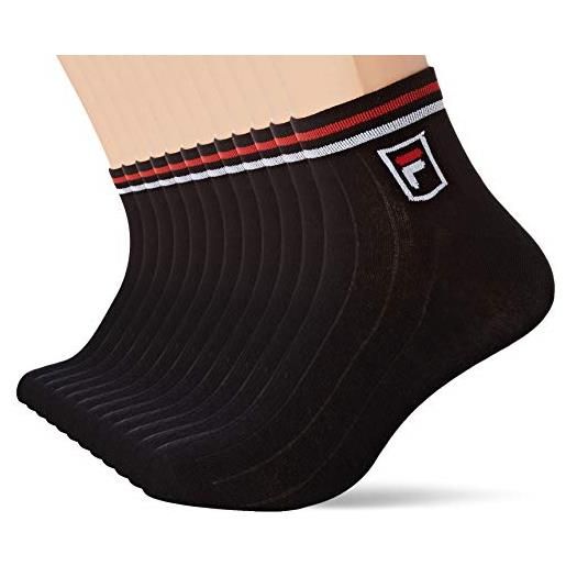 Fila fi/am/lowx12, calze sportive uomo, nero (noir n2 - nr), 43/46