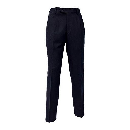 Mac Lain pantalone classico lana due pinces flanella made in italy tasca america m2204 taglia 56 colore grigio medio