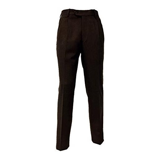 Mac Lain pantalone classico lana due pinces flanella made in italy tasca america m2204 taglia 50 colore biscotto