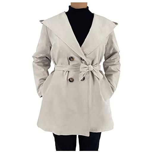 JOPHY & CO. cappotto a vento trench donna leggero (cod. 0276) (xs, beige)
