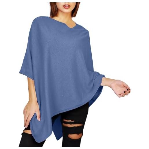 JOPHY & CO. poncho donna misto cashmere (s, marrone)