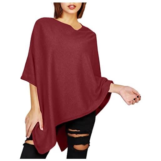 JOPHY & CO. poncho donna misto cashmere (s, viola)
