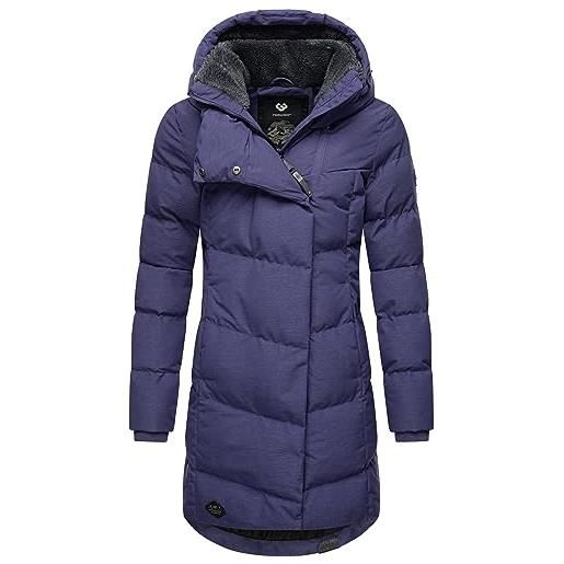 Ragwear pavla intl - cappotto invernale da donna, con cappuccio, taglie xs-6xl, lilac23, m