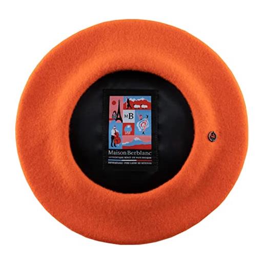 Maison Berblanc - berretto basco francese idrorepellente l'élégant - orange