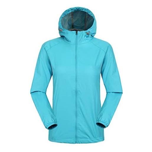 Generic cappotto per giacca antivento impermeabile con cappuccio impermeabile da donna solid rain outdoor plus impermeabile pioggia