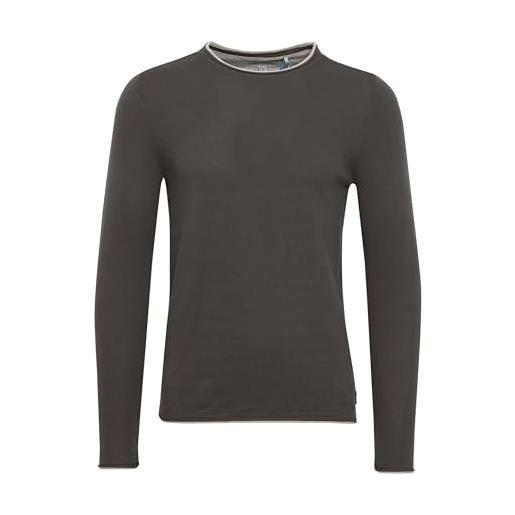 b BLEND blend odin maglione pullover maglieria da uomo con girocollo in cotone 100% , taglia: l, colore: mood indigo (74648)