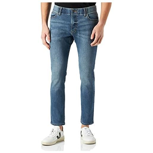 Lee extreme motion skinny jeans, nero (night wanderer aa), 40w / 32l uomo