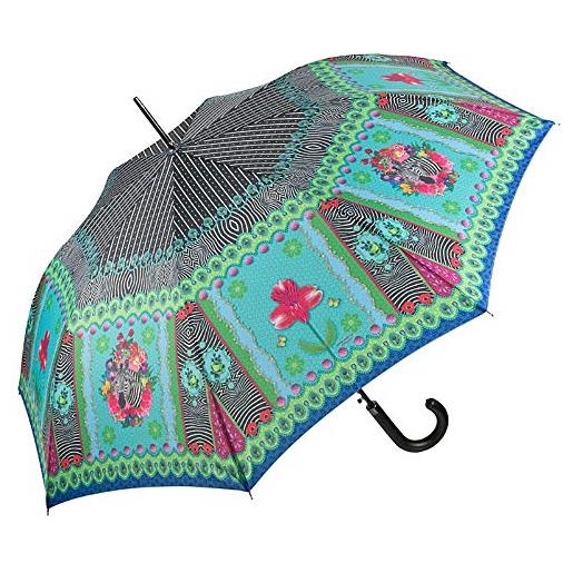 VON LILIENFELD® ombrello pioggia lungo classico automatico donna arte eva maria nitsche: zebra´s garden