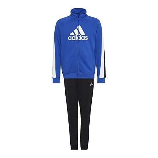 adidas b bos cot ts set sportivo, blu/grigio (azurea/toqgri/black), 16 anni bambini e ragazzi