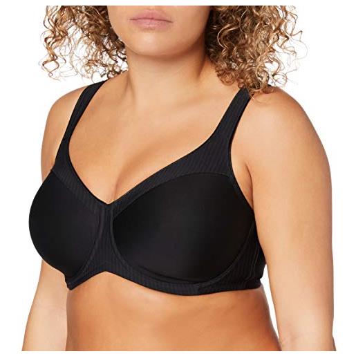 Triumph modern soft+cotton w01, reggiseno minimizer donna, nero, 3c