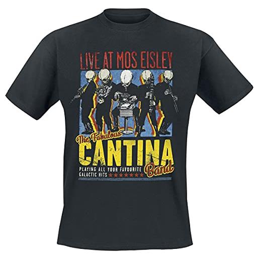 Star Wars cantina band on tour uomo t-shirt nero 3xl 100% cotone regular