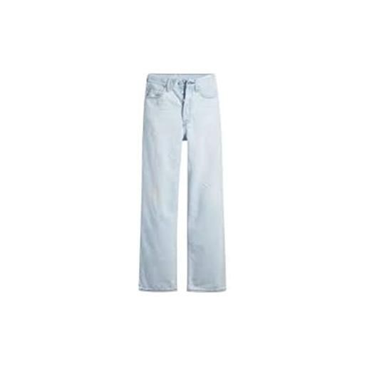 Levi's jeans Levi's 70's high rise slim straight da donna colore blu denim modello a0898-0011 27 blu blu denim