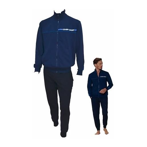 Tuta Uomo In Cotone 100% - Felpa Completa Leggera Per Tutte Le Stagioni - Foto 7