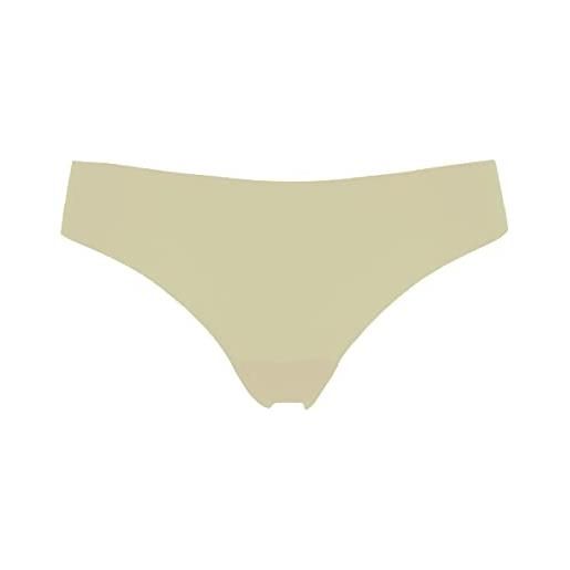 Cotonella 6 paia di culotte brasiliana vita bassa in microfibra senza cuciture, linea invisibile. Articolo 8141 nero taglia 3