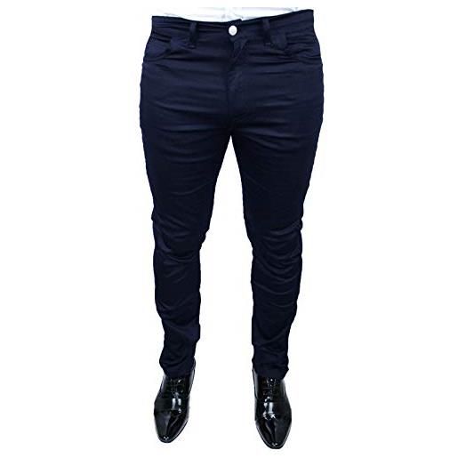 Battistini Mapo Jeans pantalone uomo sartoriale cristiano battistini jeans nero calibrato taglie forti casual elegante 100% made in italy - taglie da 46 fino a 70 72 74 76 78 (78)