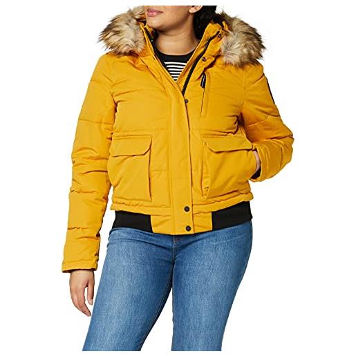 Superdry women's everest bomber jacket w5010995a, 34 c/bianco invernale, m