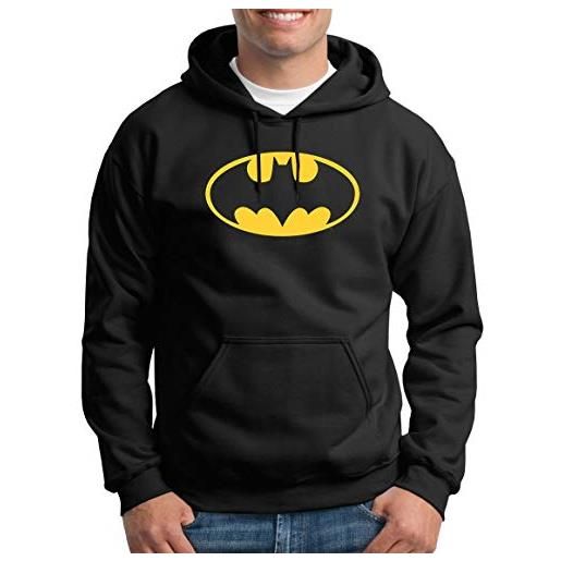TShirt-People - felpa con cappuccio da uomo con logo batman nero xxxxl