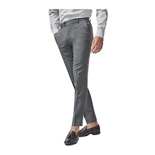 Smart Classic, pantaloni da uomo formali, a tinta unita, da ufficio, suti, tagli slim, skinny, regular, 3 colori grigio chiaro - super skinny fit 32w x 29l