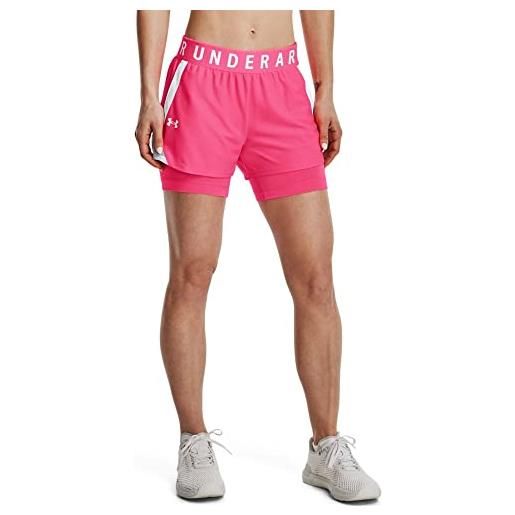 Under Armour pantaloncini play up 2 in 1, cer, xs donna