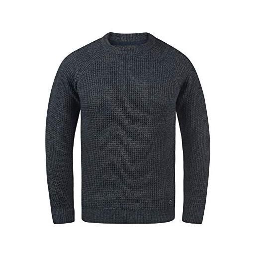 b BLEND blend carrizal maglione in maglia grossa pullover maglieria da uomo, taglia: s, colore: dress blues (194024)